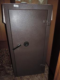30x24x60" Sargent & Greenleaf gun safe with cases.
