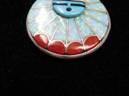 Artist signed Zuni pendant