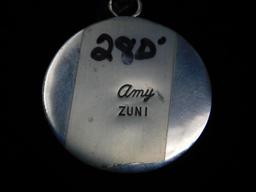 Artist signed Zuni pendant