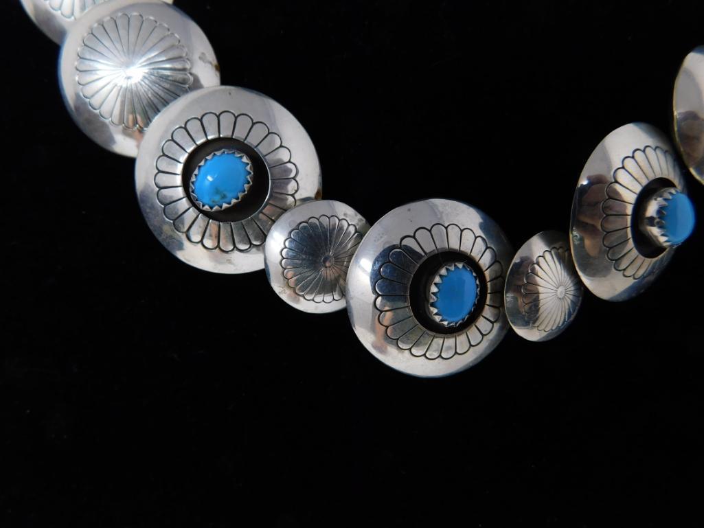 Killer Double sided or reversable silver disc necklace