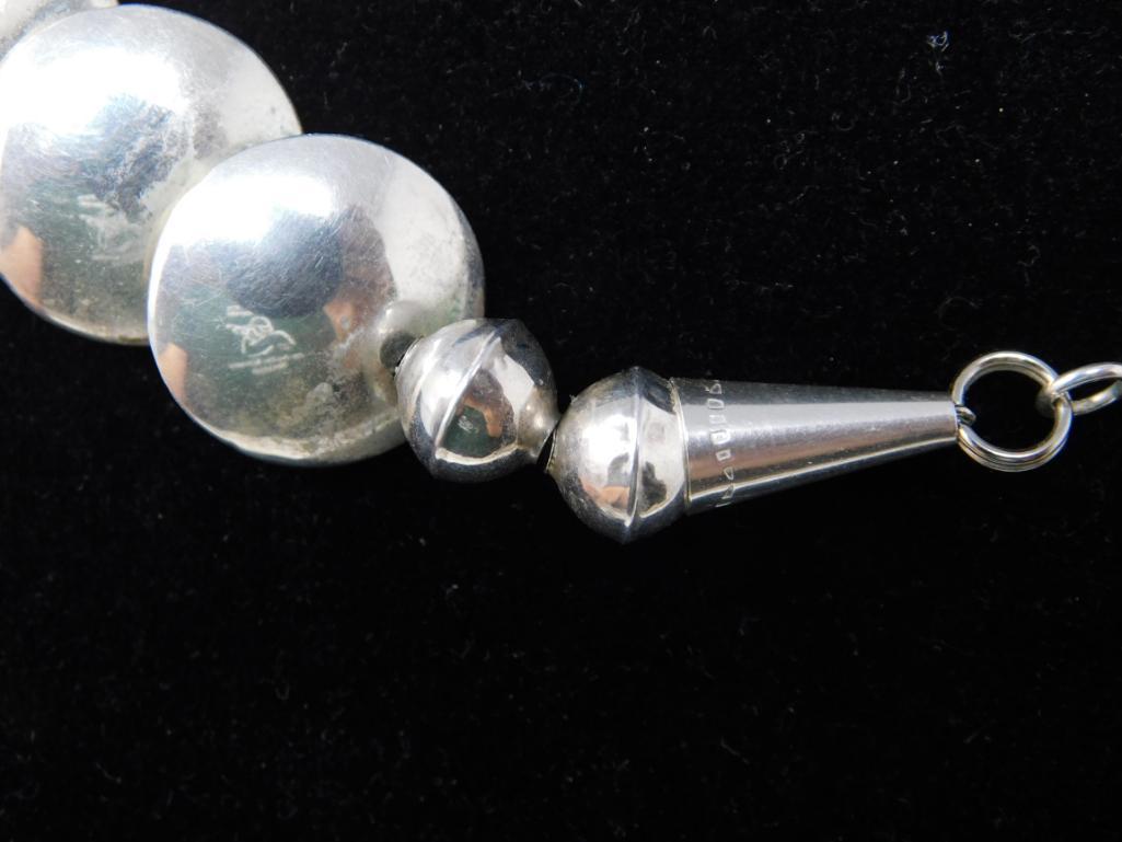 Killer Double sided or reversable silver disc necklace