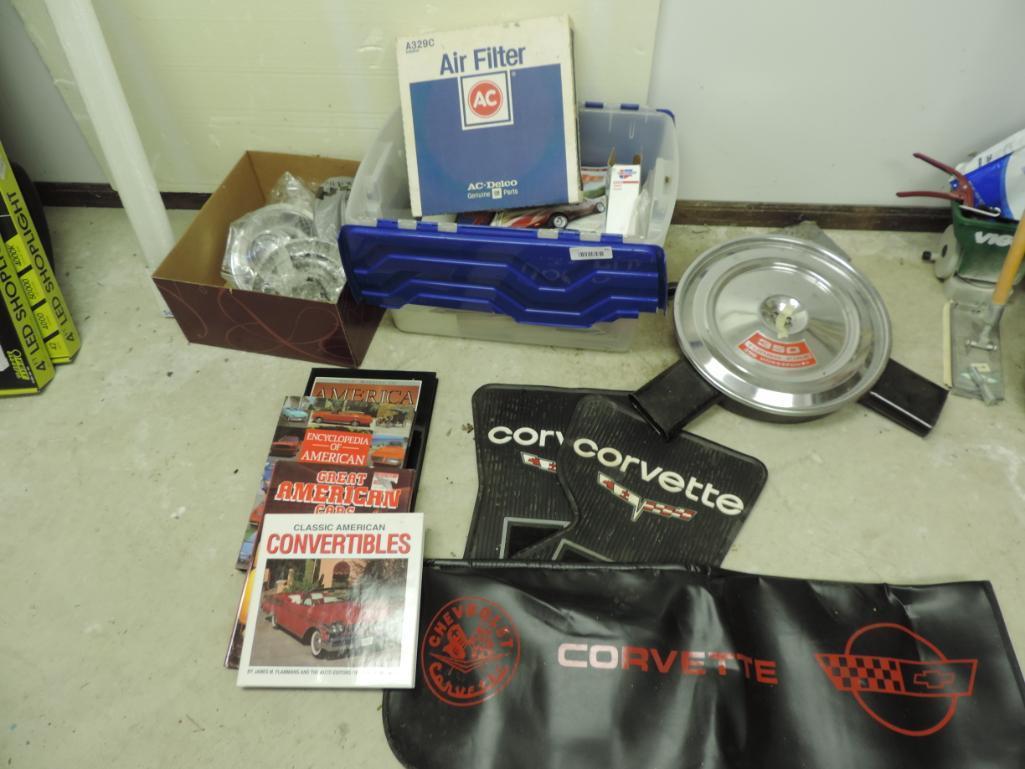 Corvette center caps and more.