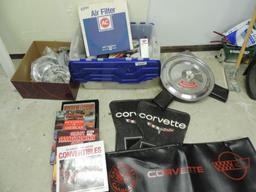 Corvette center caps and more.