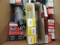 Box of radio tubes.