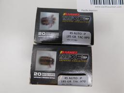 Barnes 45 ACP ammunition