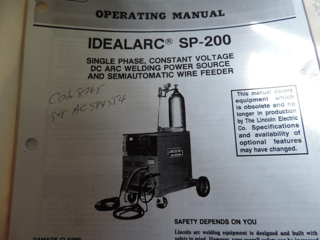 Lincoln Idealarc SP-200 welder.