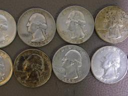Twenty Pre 1965 Washington quarters