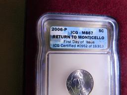 2006 ICG graded nickels