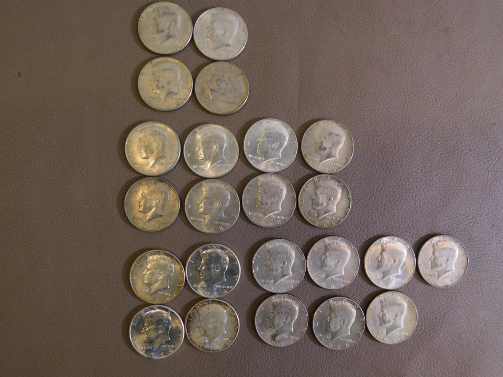 Kennedy half dollar coins
