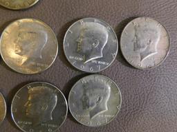 Kennedy half dollar coins
