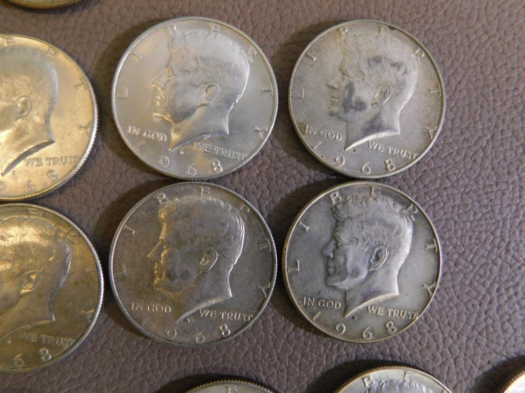 Kennedy half dollar coins