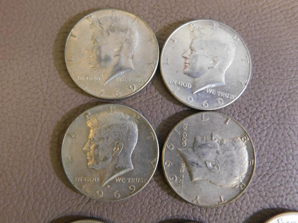 Kennedy half dollar coins
