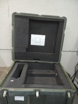 Hardigg hard plastic shipping case.