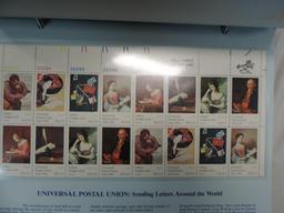 The official U.S. Numbered stamp block portfolio.