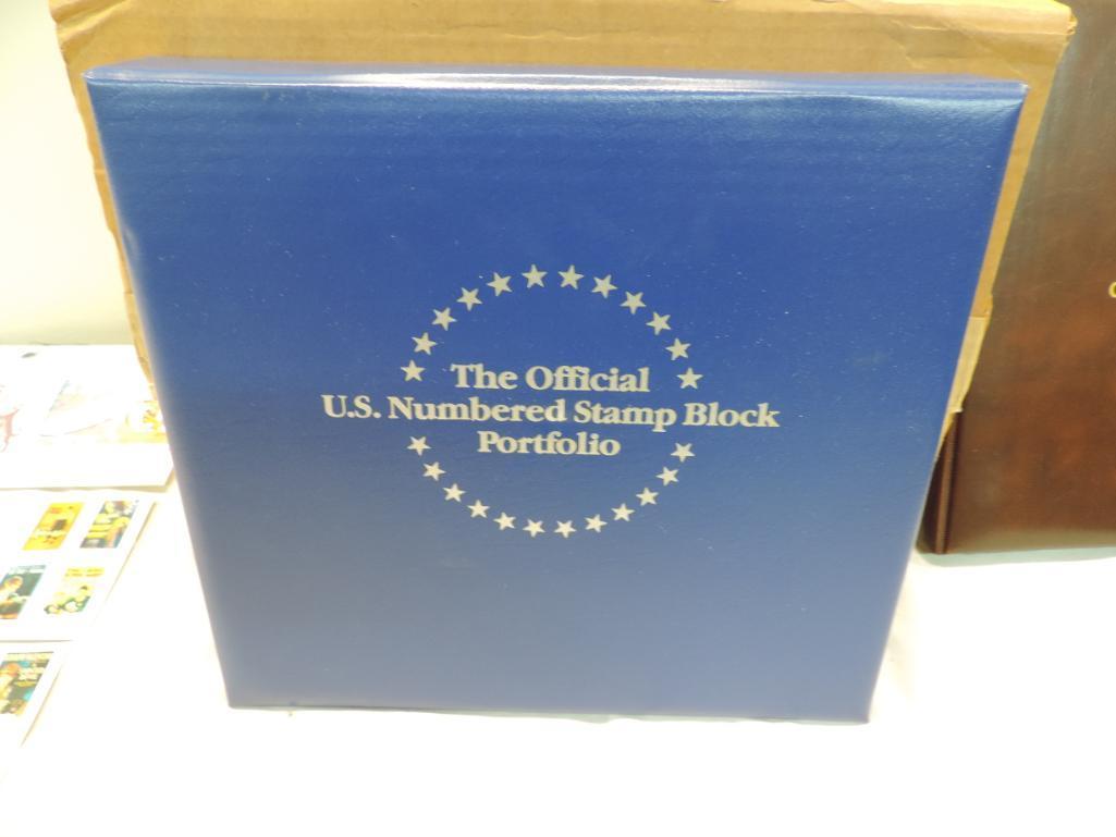 The official U.S. Numbered stamp block portfolio.