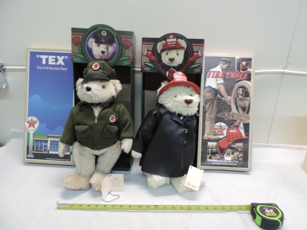 Limited edition Texaco collector bears.