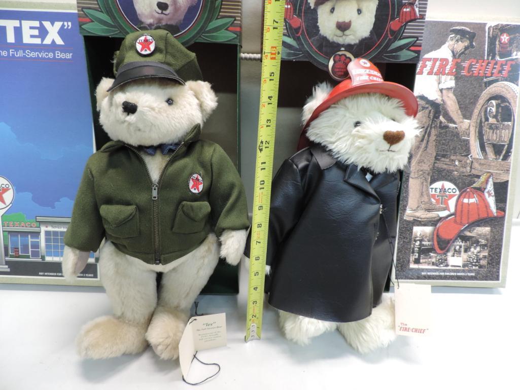 Limited edition Texaco collector bears.