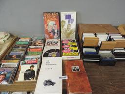 CD and tape assortment.