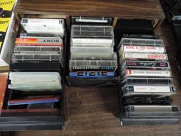 CD and tape assortment.