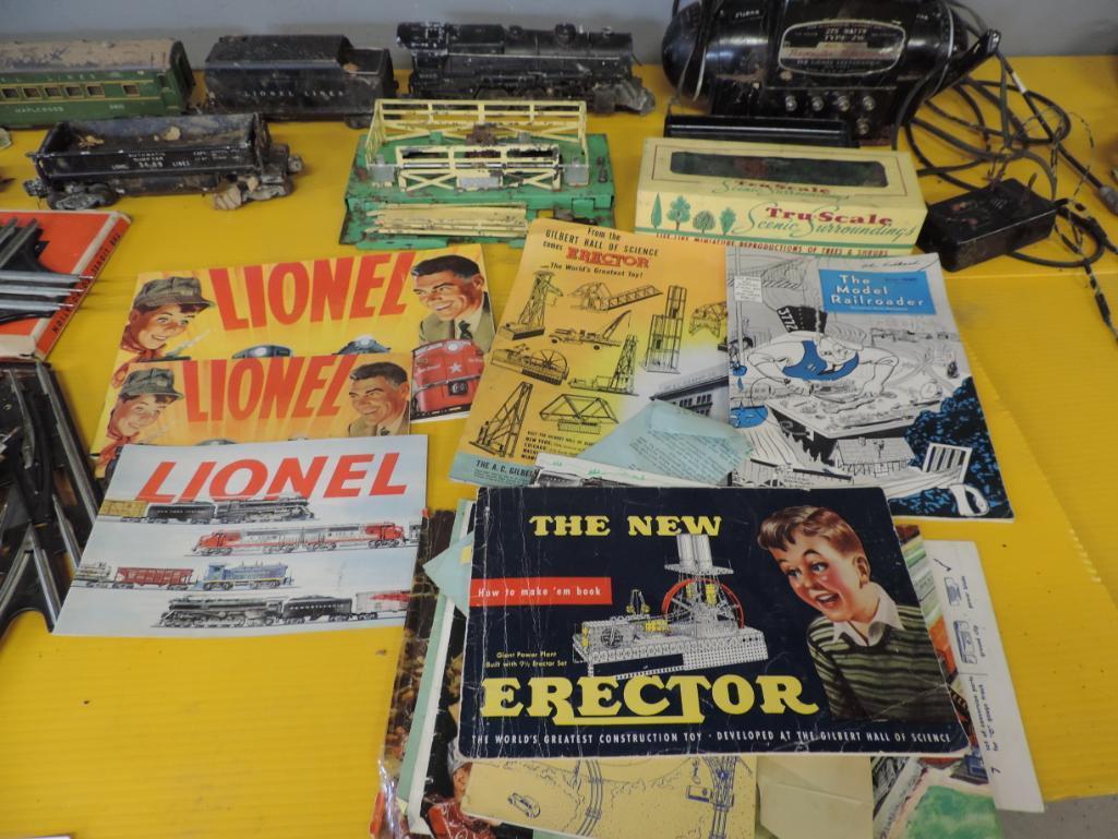 Lionel train assortment.
