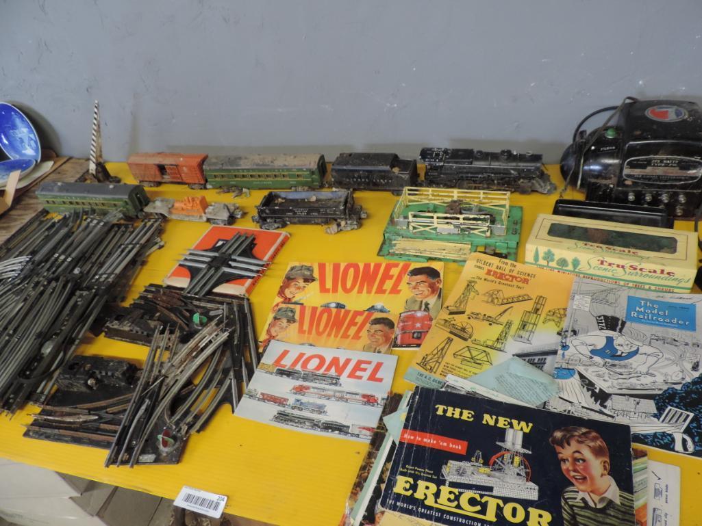 Lionel train assortment.