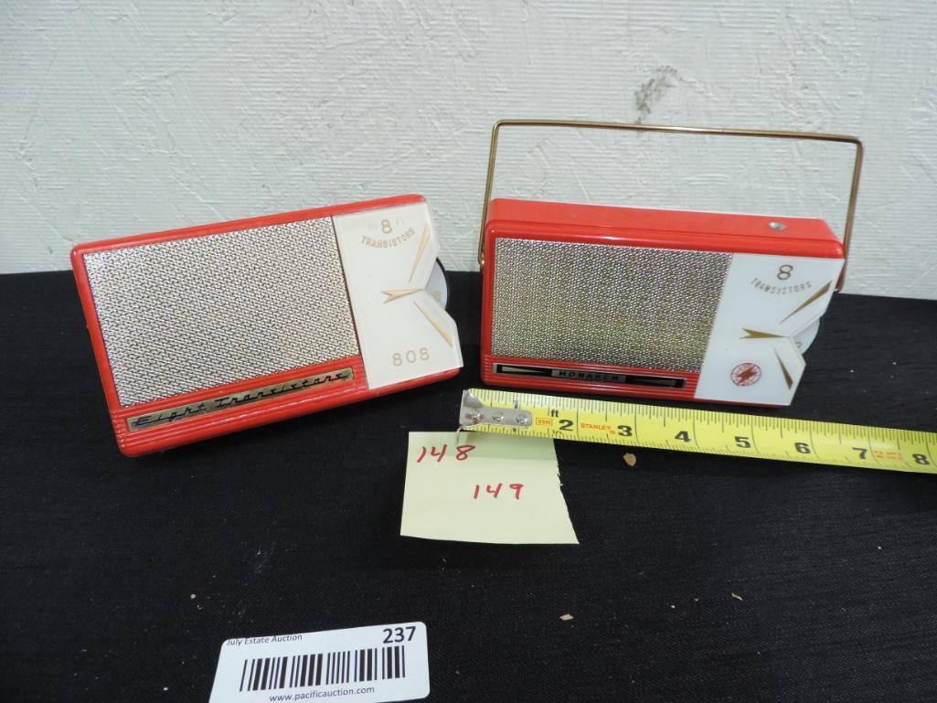 R148 & 149. Two Monarch 8 transistor radios.