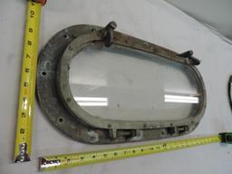 Early Brass 20x10" port hole window.