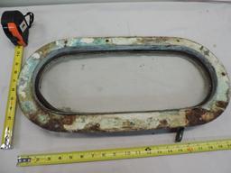 Early Brass 20x10" port hole window.