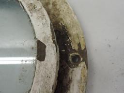 Early brass 20x10" port hole window.