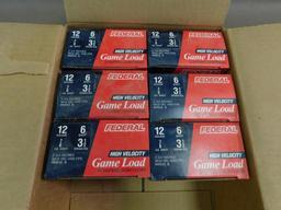 Federal 12 gauge #6 shotgun shells Six 25 rd. boxes of #6 shot. No shipping to AK or Hi. 010303.