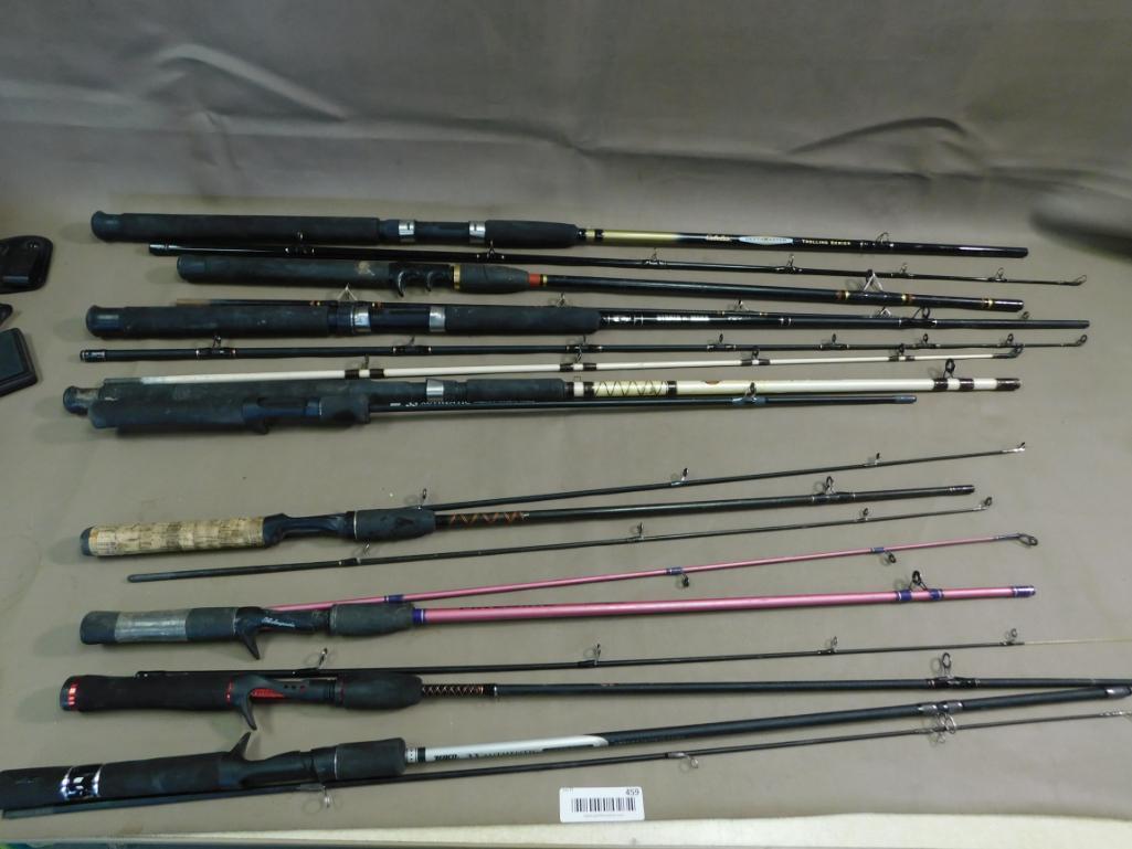 Two piece spinning rods