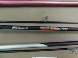 Two piece spinning rods