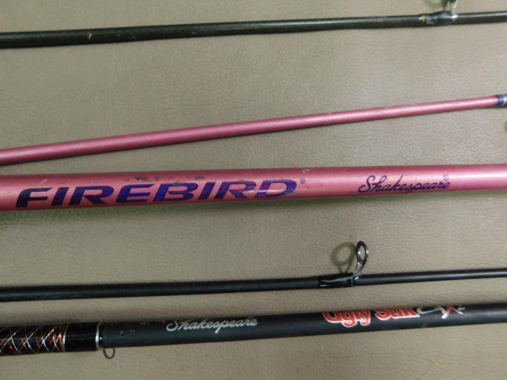 Two piece spinning rods