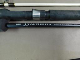 Two piece spinning rods