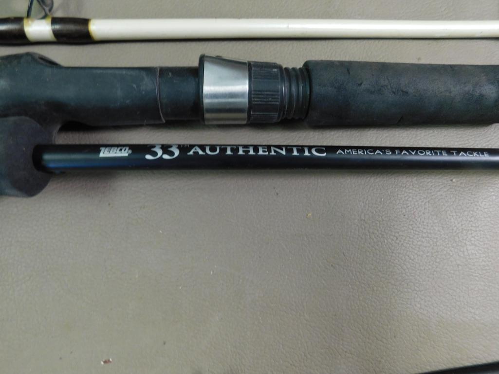 Two piece spinning rods