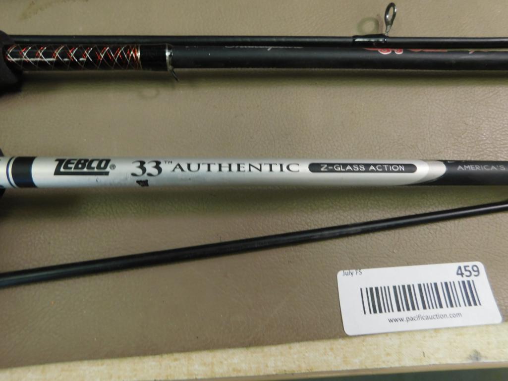 Two piece spinning rods