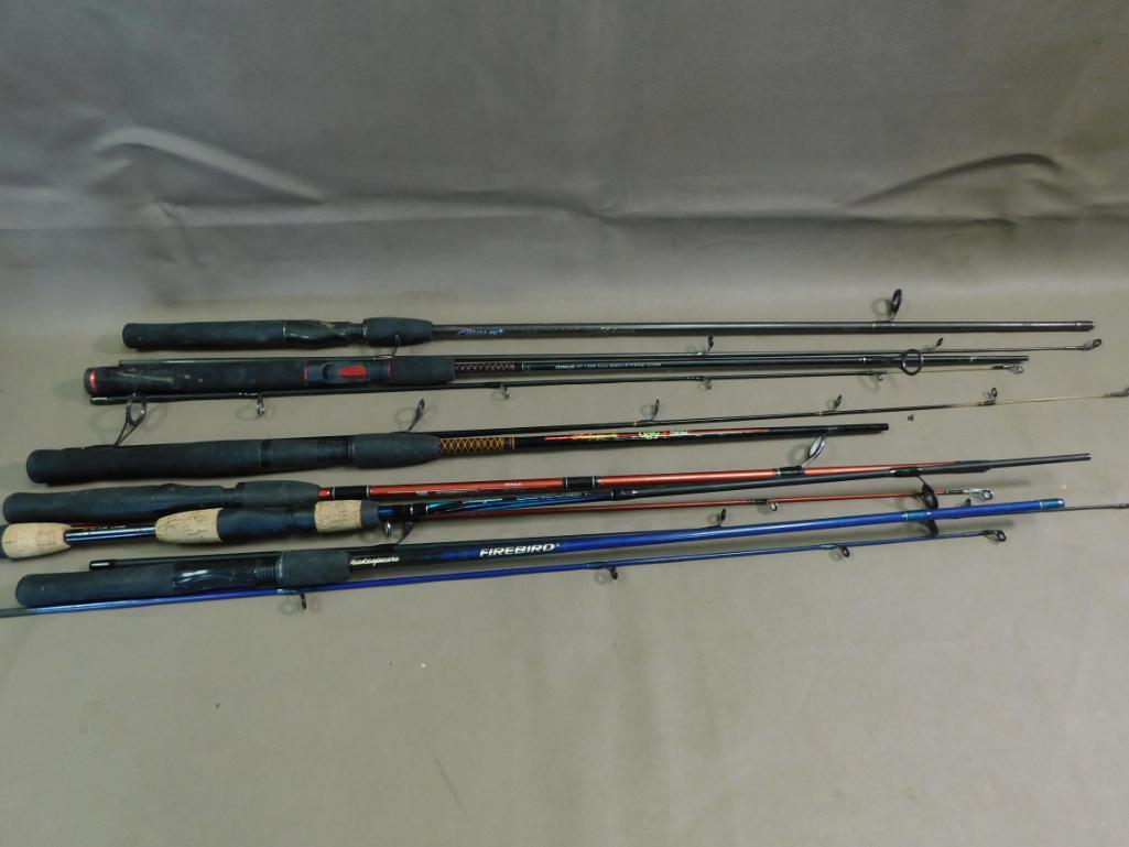 Two piece spinning rods