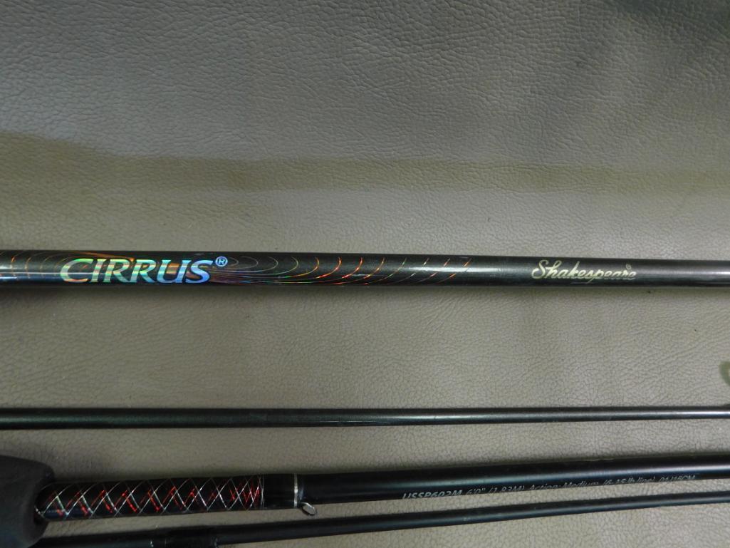 Two piece spinning rods