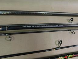 Two piece spinning rods