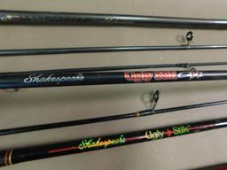 Two piece spinning rods
