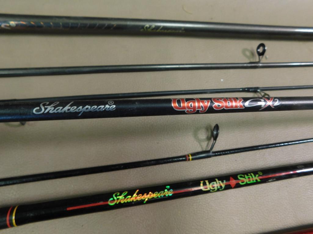 Two piece spinning rods