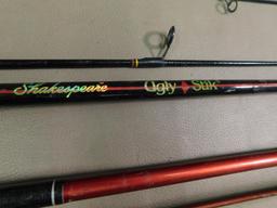 Two piece spinning rods