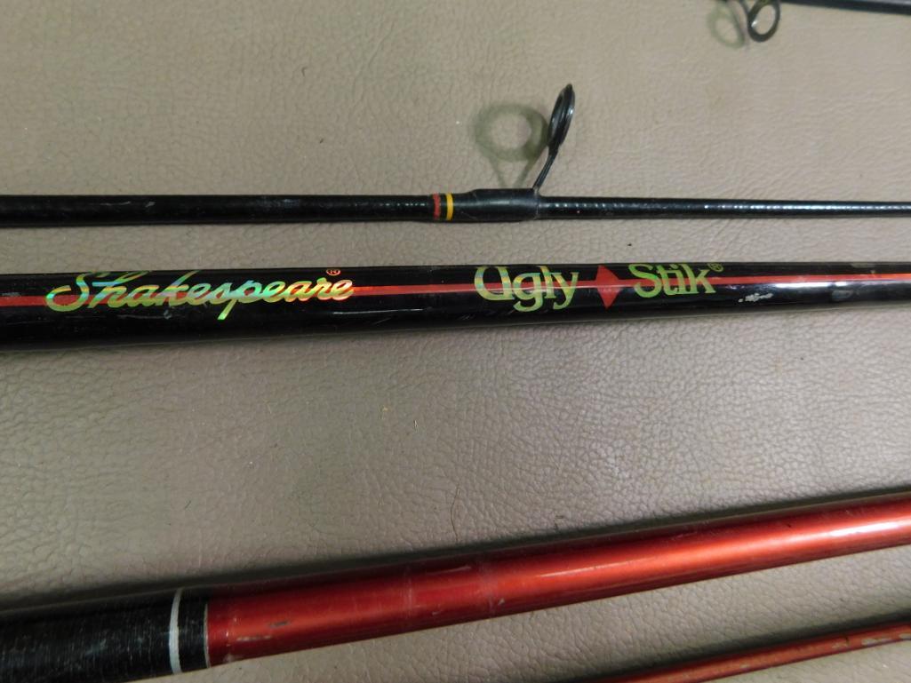 Two piece spinning rods