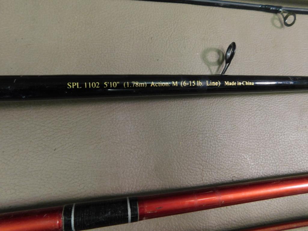 Two piece spinning rods