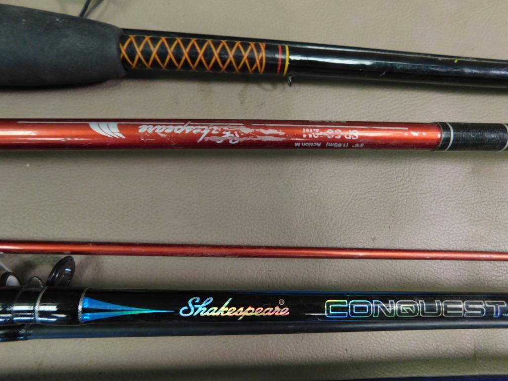Two piece spinning rods