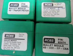 Five RCBS Bullet Molds for Sharps Paper Patch Cartridges
