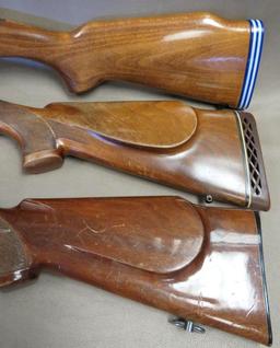 Three Remington Rifle Stocks