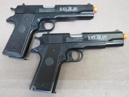 Two Black Ops 1911 Style Airsoft Pistols