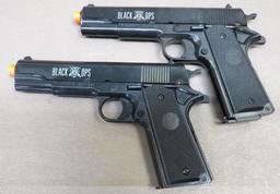 Two Black Ops 1911 Style Airsoft Pistols