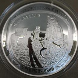 2019 Apollo 11 Five Oz Proof Silver Dollar
